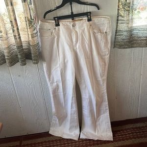Plus size white Seven LUXE white jeans